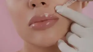 Natural lip filler enhancement in Conroe Texas