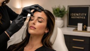 Botox in Conroe Texas treatment performed by a skilled aesthetic provider in a luxury medical spa setting