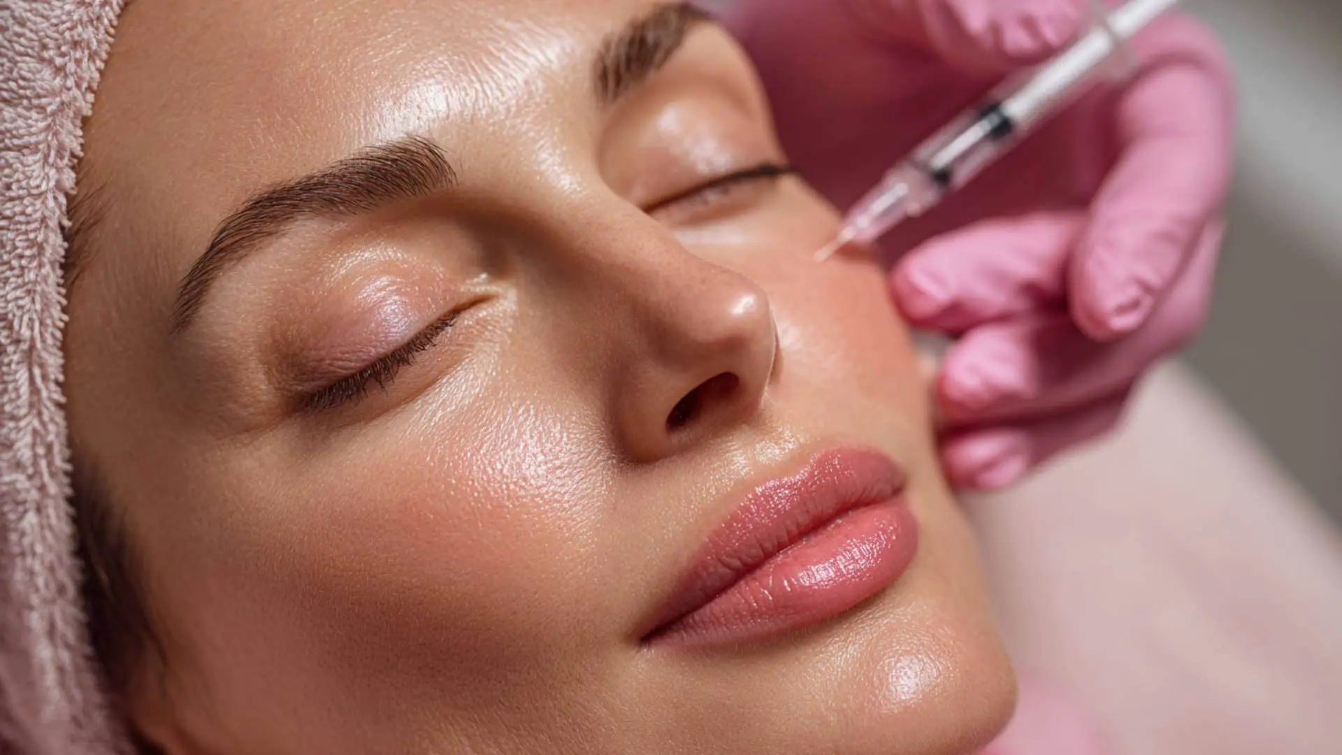 Botox Conroe Texas treatment preparation with aesthetic provider planning injection areas