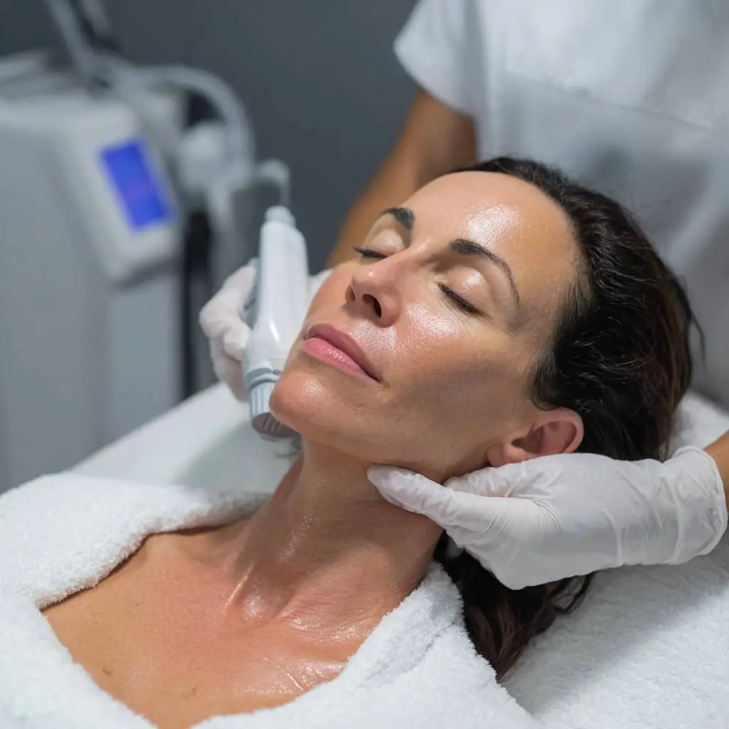 Med spa services Conroe non-surgical skin tightening and facial rejuvenation treatment